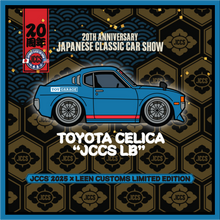 Load image into Gallery viewer, JCCS® 2025 x Leen Customs Exclusive Pins - BRE 240Z, Celica, RX-7, Honda Z600 !!