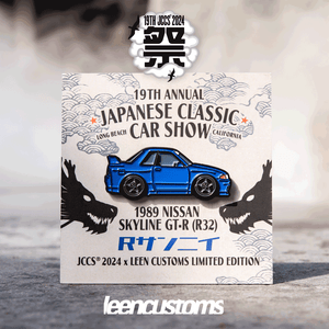 JCCS® 2024 x Leen Customs Exclusive Pins Skyline R32 AE86 Coroola Hachiroku  RX2 Civic