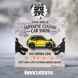 JCCS® 2024 x Leen Customs Exclusive Pins Skyline R32 AE86 Coroola Hachiroku  RX2 Civic