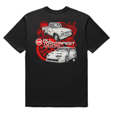 Load image into Gallery viewer, TOYOTAFEST 2025 Tee by TORC!  TOYOTA MK4 Supra, Stout truck
